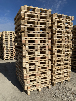 Piles de palettes 800 x 1200 légères 6 planches
