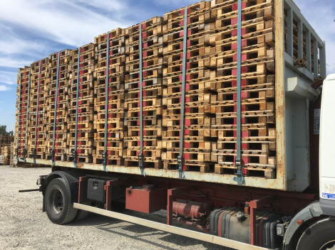 Palettes 800 x 1200 demi-lourdes (chargement sur camion)